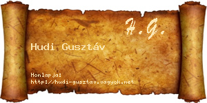 Hudi Gusztáv névjegykártya